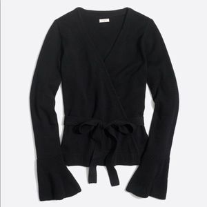 J. Crew Bell Sleeve Wrap Sweater M